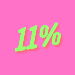 11％