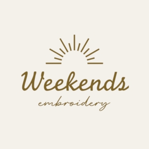 Weekends embroidery