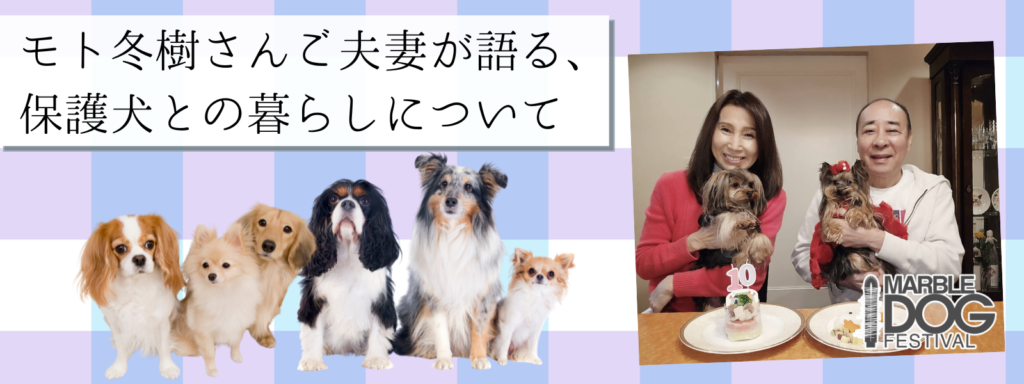 モト冬樹さんご夫妻が語る、保護犬との暮らしについて